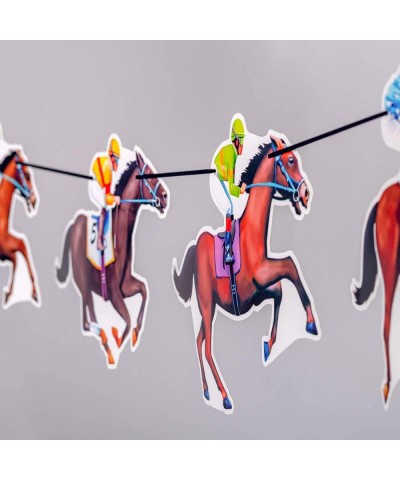 Kentucky Derby Banners Party Supplies Horse Racing Streamers Decorations（4PCS） - CK18R3SOO9M $9.37 Banners