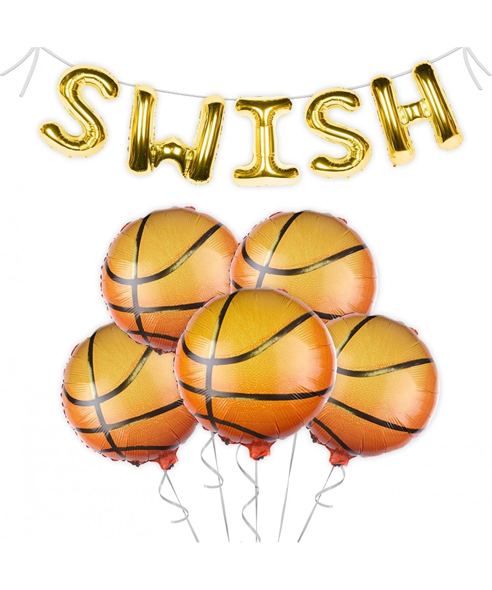 Basketball Party Decorations - SWISH Balloon Banner + Basketball Sports Themed Birthday Party Supplies for Boys or Girls - My...