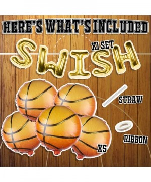 Basketball Party Decorations - SWISH Balloon Banner + Basketball Sports Themed Birthday Party Supplies for Boys or Girls - My...