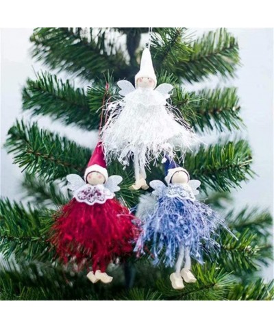 Plush Christmas Ornament Christmas Tree Plush Hanging Decoration for Xmas Tree Home Office - 1 - CD19KDHD2XR $5.26 Ornaments