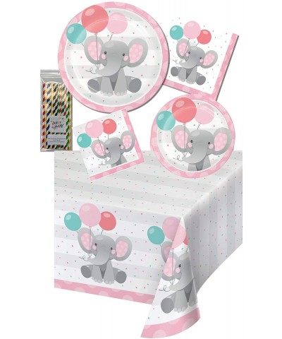 Creative Converting Enchanting Elephant Girl 1st Birthday Peanut Party Bundle- 16 Guests - CC195SYG5WO $14.16 Party Packs