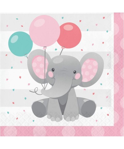 Creative Converting Enchanting Elephant Girl 1st Birthday Peanut Party Bundle- 16 Guests - CC195SYG5WO $14.16 Party Packs