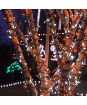 White and Orange LED Light Strands - CB18AO86C6E $23.73 Outdoor String Lights