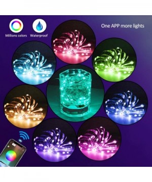 Fairy Lights USB Plug in Led String Lights Outdoor Indoor Twinkle Lights Color Changing Fairy String Lights Bluetooth Music R...