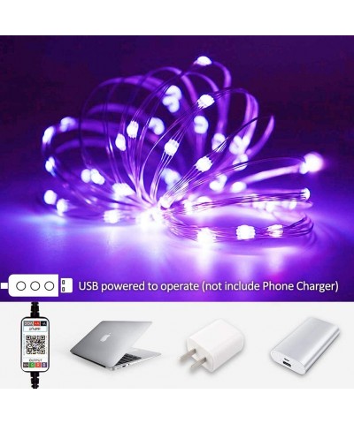 Fairy Lights USB Plug in Led String Lights Outdoor Indoor Twinkle Lights Color Changing Fairy String Lights Bluetooth Music R...