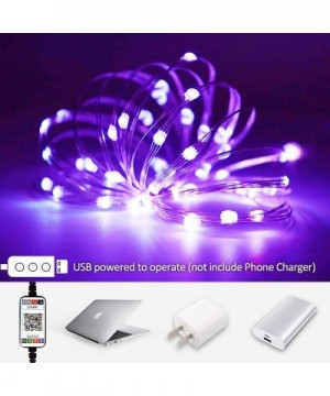 Fairy Lights USB Plug in Led String Lights Outdoor Indoor Twinkle Lights Color Changing Fairy String Lights Bluetooth Music R...
