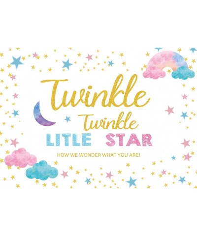 Gender Reveal Theme Backdrop Boy Or Girl Baby Shower Twinkle Twinkle Little Star Photography Background Star Moon Gender Surp...