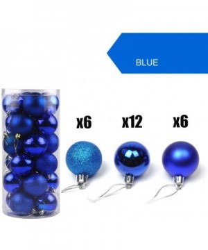 24Pcs Christmas Balls Ornaments for Xmas Christmas Tree - Shatterproof Christmas Tree Decorations Hanging Ball for Holiday We...