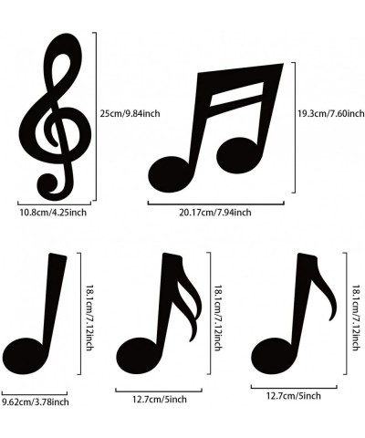 40 Pieces Music Notes Cutouts Musical Notes Silhouette for Music Concert Theme Party Birthday Party Baby Shower School Bullet...