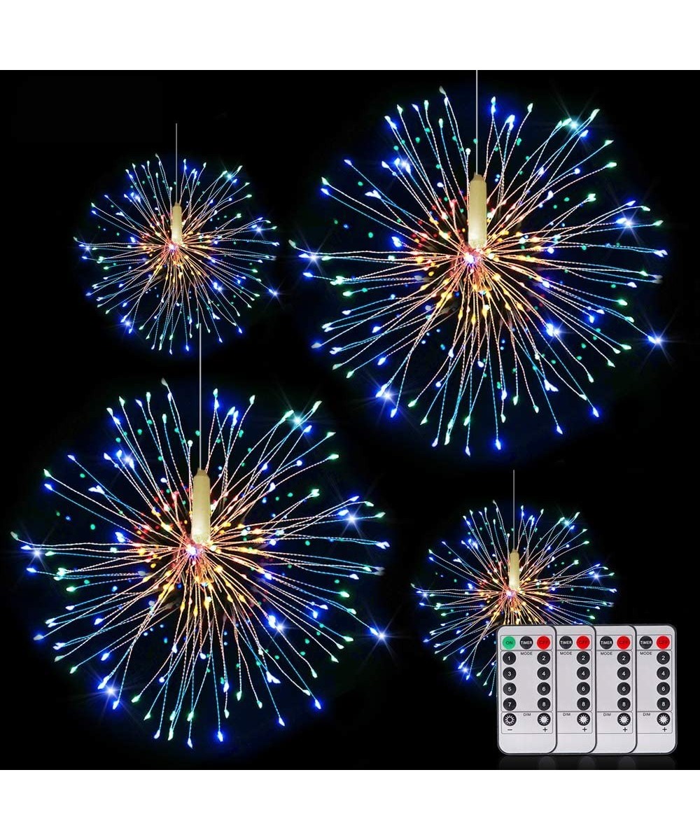 Fairy Firework String Lights Wire Lights-120 LED DIY 8 Modes Dimmable Lights with Remote Control- Waterproof Decorative Hangi...