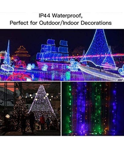 Waterproof 300 LED Curtain String Lights- 8 Modes USB Plug in Fairy String Light with Remote Control-Backdrop for Indoor Outd...