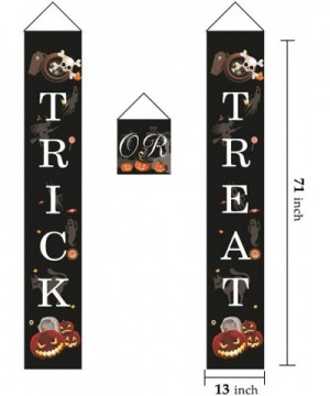 Halloween Decorations Outdoor Trick or Treat Hanging Decorations Halloween Welcome Banners for Front Door Wall Indoor Outdoor...