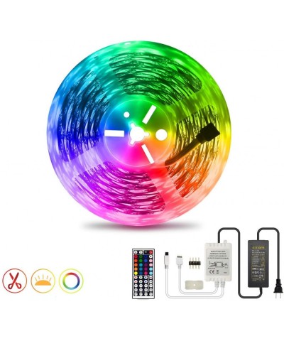 55ft/16M LED Strip Light RGB Soft Rope Lights 5050 SMD 480 LEDs Non Waterproof 16 Meters Tape Light with 44 Keys IR Remote Co...