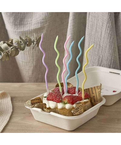 Twisty Birthday Candles 24/40 Set Metallic Colorful Curly Coil Candles with Holders Creative Cake Cupcake Candles Fun Long Th...