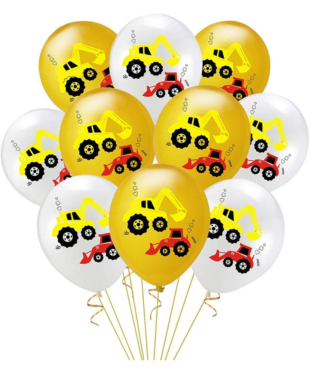 30 Pcs Construction Themed Balloons- Construction Birthday Party Balloons- Truck Balloons for Construction Party Supplies- Co...