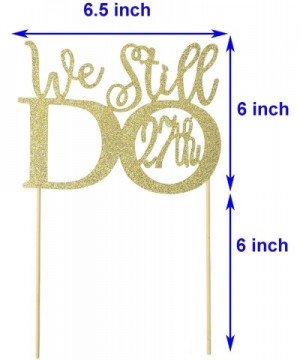 Glitter Gold 27th Anniversary Cake Topper We Still Do 27th Fabulous 27 Finally 27th Vow Renewal Wedding Anniversary Cake Topp...