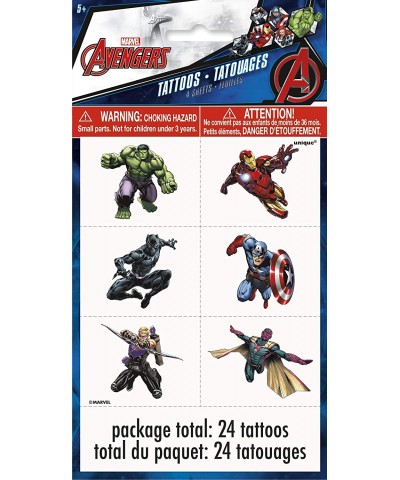 Marvel Avengers Superhero Birthday Party Supplies Favor Pack With Kids Masks- Treat Bags- Bracelets & Tattoos for 8 Guests - ...