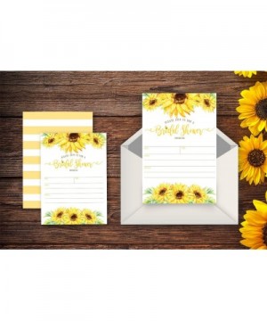 Sunflower Bridal Shower Invitations- 20 Invites and Envelopes - CL195LS779S $11.65 Invitations