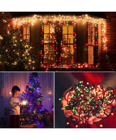 LED Christmas String Lights - Outdoor Indoor 132FT 300 LEDs Fairy String Lights Battery Operated Decoration Twinkle Lights wi...