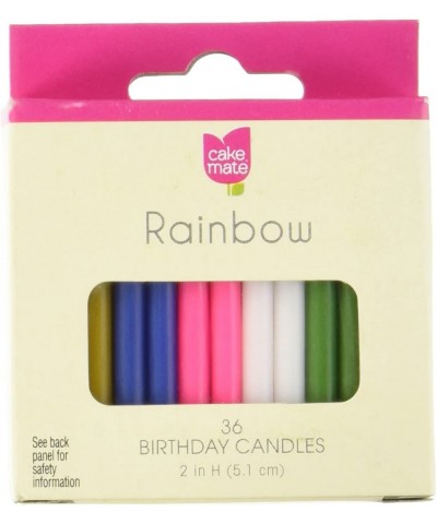 Rainbow Birthday Candle- 2 x 3/16 inch - 36 per pack - 12 packs per case. - CR1229BLQYN $25.79 Birthday Candles