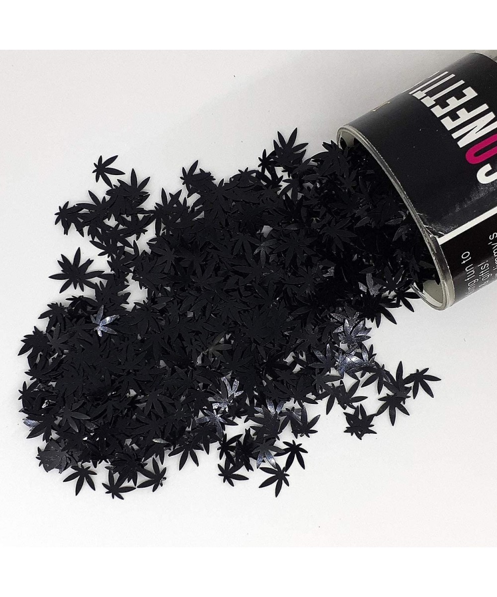 Confetti Marijuana Leaf 3/8" Black - Retail Pack 9714 QS0 - CS19CORS9QI $4.84 Confetti