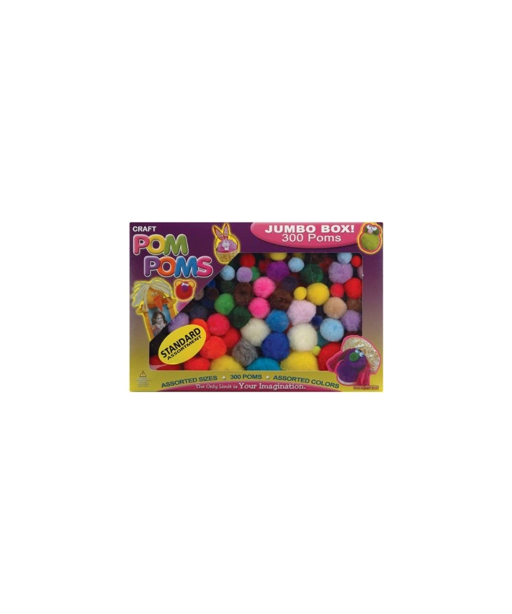 Assorted Pom Poms- Standard Colors- 300 Per Package - Standard Colors - C811225PX4V $6.41 Tissue Pom Poms