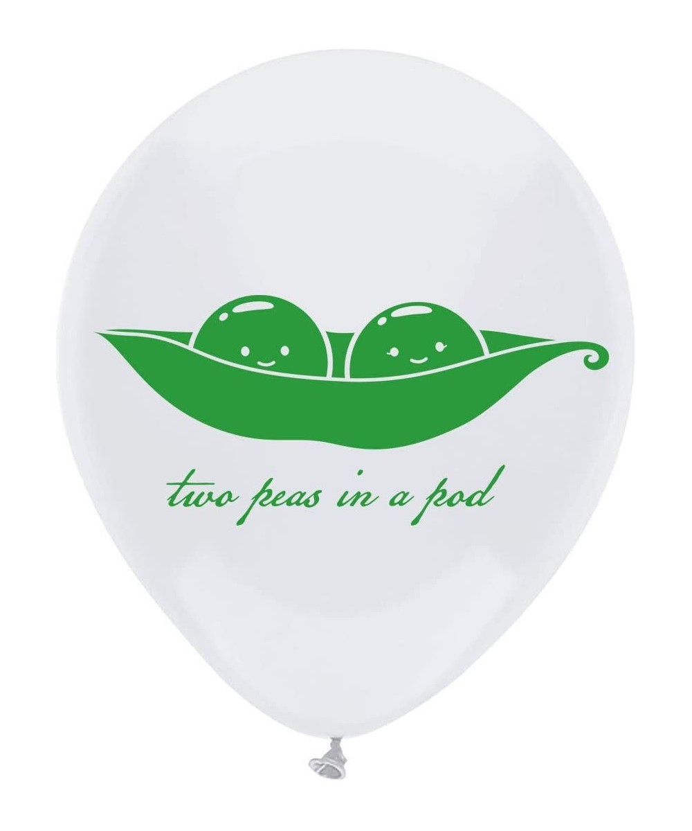 Two Peas in a Pod Latex Balloons- 12inch (16pcs) Twins Baby Shower Or Birthday Party Decorations- Supplies - C819D3WSGHX $10....