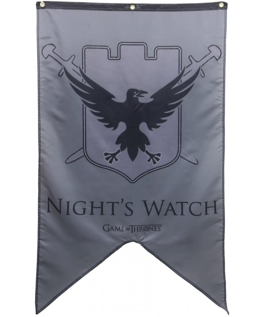 Game of Thrones House Sigil Wall Banner (30" by 50") (Night's Watch) - Night's Watch - C9124UNYWKN $10.26 Banners & Garlands