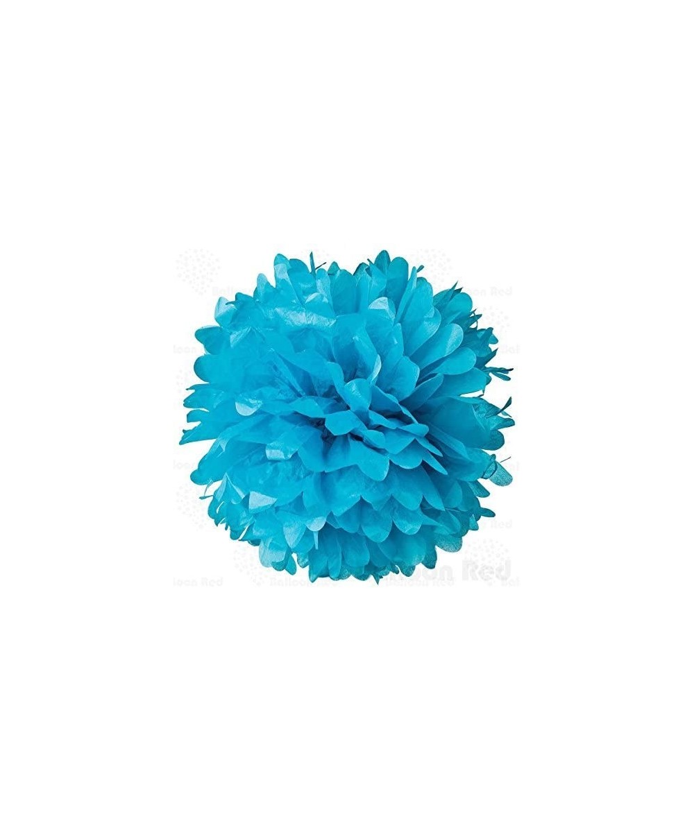 10 Inch Tissue Paper Flower Pom Poms- Pack of 5- Blue - CF12EEM7T8H $5.23 Tissue Pom Poms