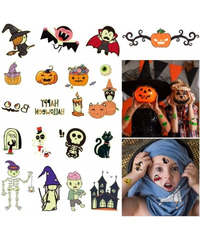 Halloween Temporary Tattoos for Kids-190PCS Halloween Decorations Assorted Temp Tattoos Glow in the Dark Halloween Tattoos St...