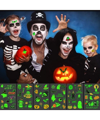 Halloween Temporary Tattoos for Kids-190PCS Halloween Decorations Assorted Temp Tattoos Glow in the Dark Halloween Tattoos St...