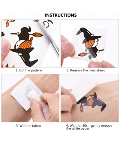 Halloween Temporary Tattoos for Kids-190PCS Halloween Decorations Assorted Temp Tattoos Glow in the Dark Halloween Tattoos St...