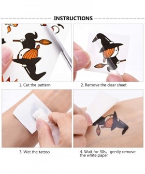 Halloween Temporary Tattoos for Kids-190PCS Halloween Decorations Assorted Temp Tattoos Glow in the Dark Halloween Tattoos St...