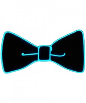 Luminous Light Up Bow Tie for Christmas Halloween New Years Novelty Rave Party Concerts Weddings Club Bar Dancing - Blue - C4...