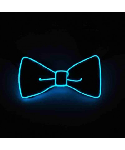 Luminous Light Up Bow Tie for Christmas Halloween New Years Novelty Rave Party Concerts Weddings Club Bar Dancing - Blue - C4...