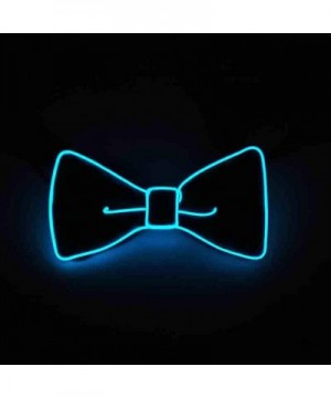 Luminous Light Up Bow Tie for Christmas Halloween New Years Novelty Rave Party Concerts Weddings Club Bar Dancing - Blue - C4...