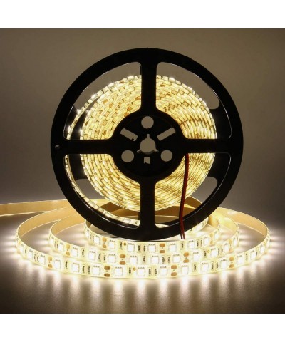 LED Light Strip Warm White 4000K- 16.4ft SMD 5050 300leds Flexible Rope Lights Waterproof - Warm White - CN11V6Z3949 $11.78 R...