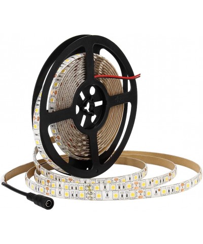 LED Light Strip Warm White 4000K- 16.4ft SMD 5050 300leds Flexible Rope Lights Waterproof - Warm White - CN11V6Z3949 $11.78 R...