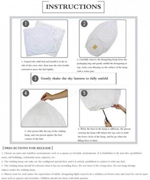 Chinese Sky Lanterns- 10 Pack White Flying Paper Sky Lanterns Wish Chinese Lanterns Easy to Use- Paper Lantern Biodegradable ...