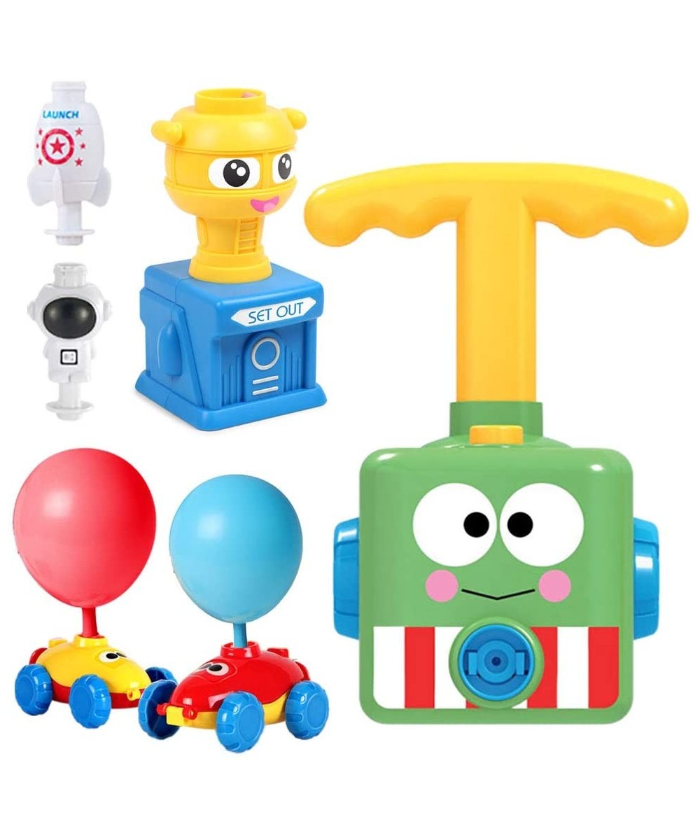 Balloon Powered Car Balloon Launcher Toy Creative Balloon Powered Toy Set Balloon Power Racer Launch Tower with Rocket Astron...