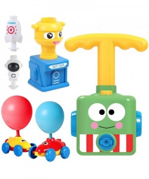 Balloon Powered Car Balloon Launcher Toy Creative Balloon Powered Toy Set Balloon Power Racer Launch Tower with Rocket Astron...