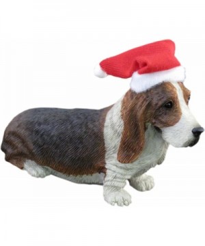 Christmas Ornament- Black - Basset Hound - Santa Hat - CC114YESBYH $19.90 Ornaments