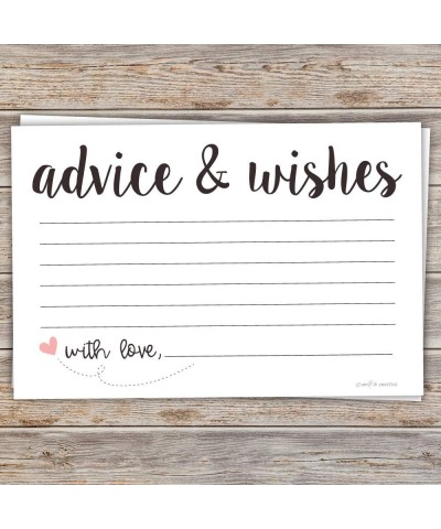 Classic Advice and Wishes Cards (50 Pack) Any Occasion - Bridal Shower- Bride and Groom at Wedding- Baby Shower - CH18K6LE6G5...