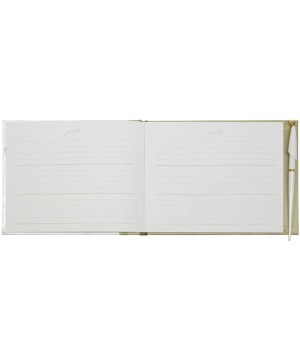 50th Anniversary Party Guest Book with Pen- 7" x 9.75" - Golden 50th Anniversary - CQ116Q2TP27 $14.69 Guestbooks