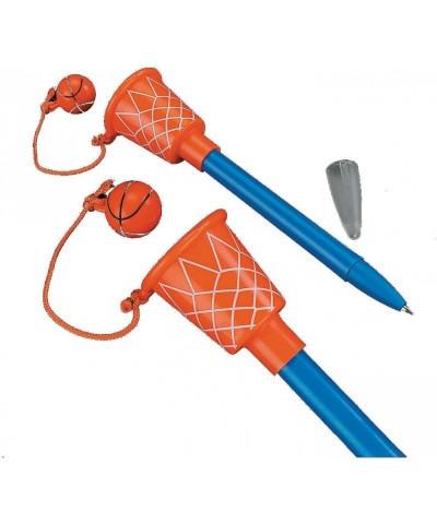 Basketball Hoop Pens (1 Dozen) Sport Themed Birthday Party Supplies- Party Favors- Giveaways- Novelty Pen- 5 1/2 - CM11P6HDKV...