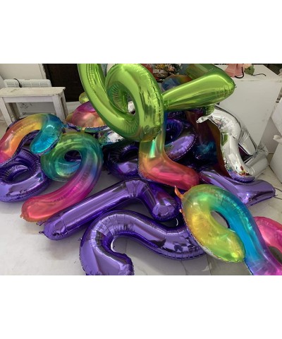 40 Inch Large Purple Number 4 Balloons-Foil Helium Digital Balloons for Birthday Anniversary Party Festival Decorations - Pur...