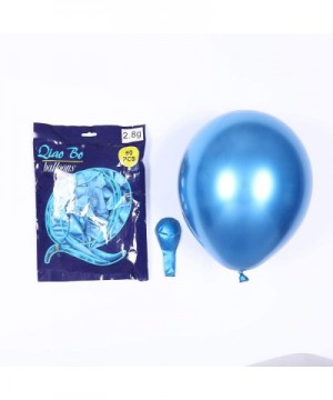 80 pcs 12inch Blue Confetti Balloons and Blue Chrome Shiny Metallic Latex Balloons for Wedding Party Baby Shower Christmas Bi...