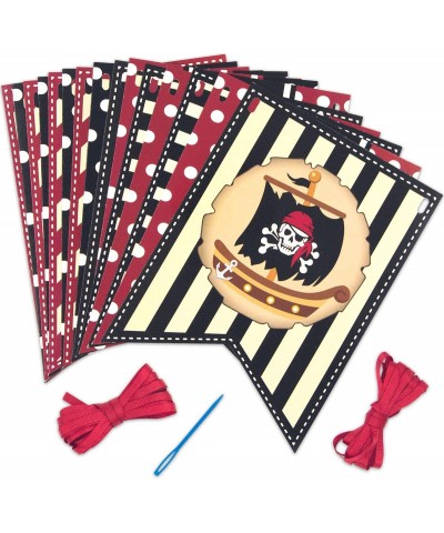 Pirate Happy Birthday Banner for Kids Birthday Halloween Theme Party Decoration - CR18SHHZIQH $4.75 Banners