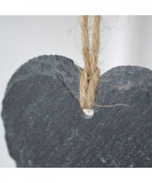 Small Hanging Decorative Heart Slate Tag - Box of 6 - CP17YLZGYSI $12.49 Place Cards & Place Card Holders