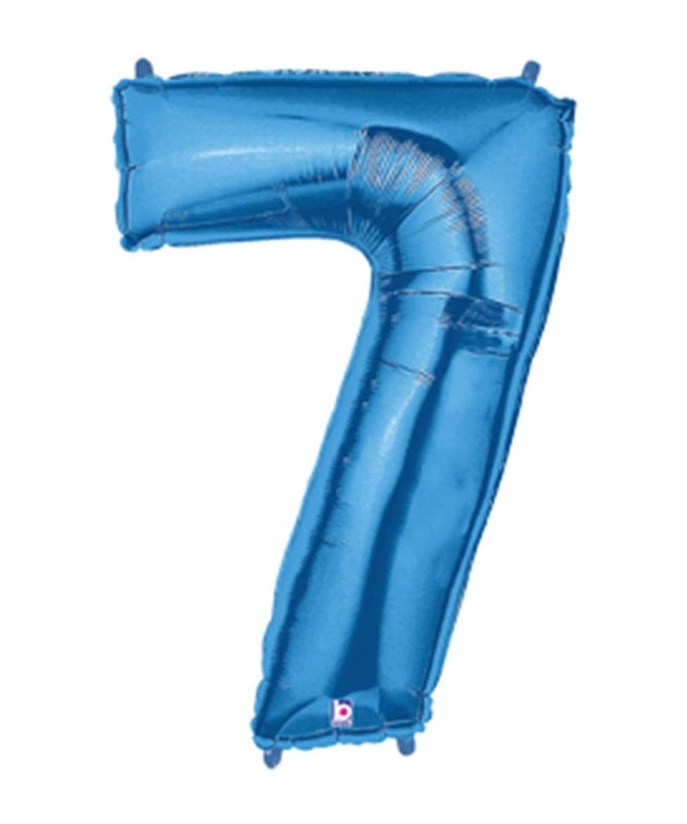 40 Inch Megaloon Blue Number 7 Balloon- 40 - C5112JXKMJH $6.04 Balloons